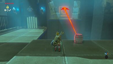 Use Stasis or a Bomb Arrow to press in the large switch.