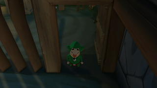 Link helping Tingle escape from Jail
