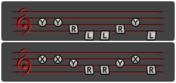 Music (Majora's Mask 3D): Y, Y, R, L, L, R, Y, L, X, X, Y, R, R, Y, X, R
