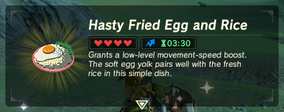 Hasty Fried Egg and Rice