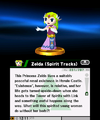 Zelda (Spirit Tracks) trophy from Super Smash Bros. for Nintendo 3DS