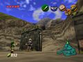 The guard in front of the entrance to Death Mountain, Ocarina of Time