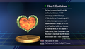 Heart Container trophy from Super Smash Bros. Brawl, with text