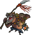 Official artwork of a Moblin with the Long Spear from The Wind Waker