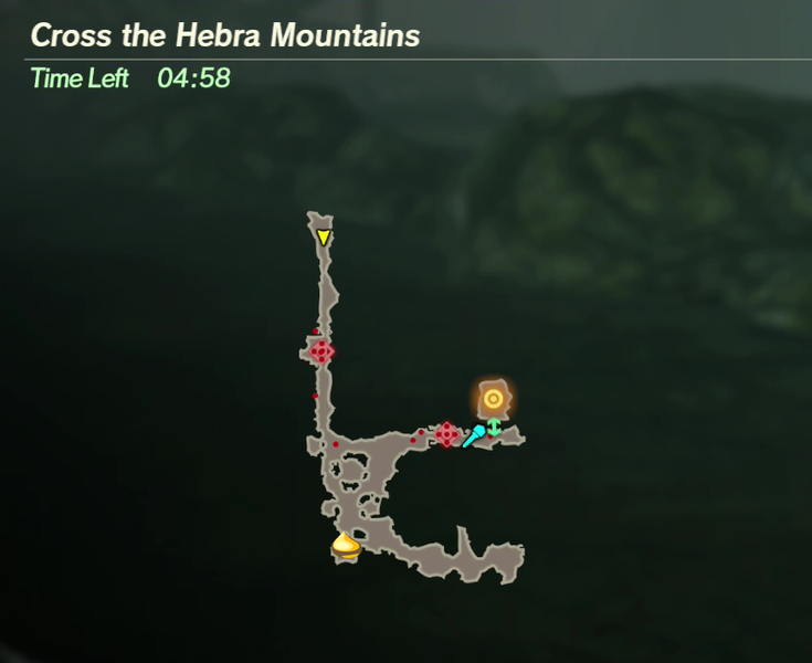 There is 1 Korok found in Cross the Hebra Mountains.