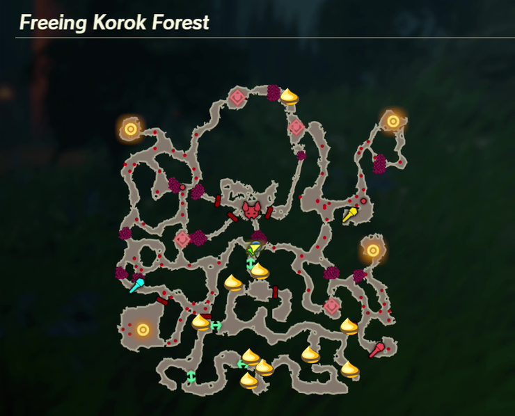 There are 10 Koroks found in Freeing Korok Forest