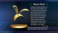 Bunny Hood trophy with text from Super Smash Bros. Brawl
