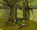 Link and Saria in Sacred Forest Meadow