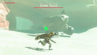 Fighting a Stone Talus