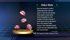Deku Nuts: Randomly obtained.