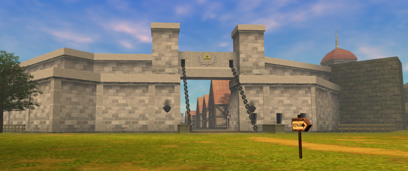 File:Hyrule Castle Town exterior Child - OOT3D.png