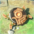 Breath of the Wild Hyrule Compendium picture of an Ancient Shield.