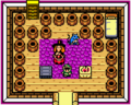Inside of the Witch's Hut in Link's Awakening