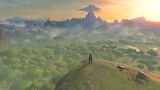 Link looking out over the Great Plateau immediately after leaving the Shrine of Resurrection