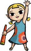Artwork of Aryll from The Wind Waker