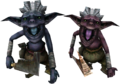 From Twilight Princess, Both are sword Bokoblins and appear in various areas and dungeons throughout the game.