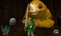 Link tries out the Giant's Knife in Ocarina of Time 3D