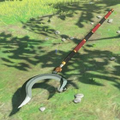 Breath of the Wild Hyrule Compendium picture of a Serpentine Spear.