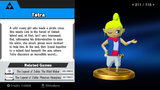 Tetra trophy from Super Smash Bros. for Wii U