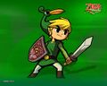 Zelda.com wallpaper of Link