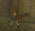 Link wielding a Soldier II Spear