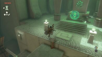 Use Ascend to reach the top of the shrine and examine the altar