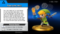 Toon Link (Alt.) trophy from Super Smash Bros. for Wii U