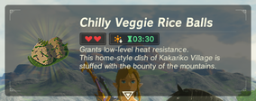 Chilly Veggie Rice Balls