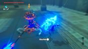 Link performing a Perfect Dodge from a weapon melee attack by a Guardian Scout