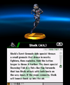 Sheik (Alt.) trophy from Super Smash Bros. for Nintendo 3DS