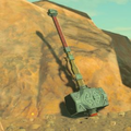 Breath of the Wild Hyrule Compendium picture of the Iron Sledgehammer.