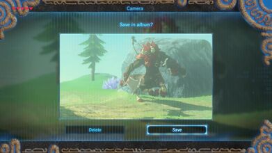 Take a picture of the Red-Maned Lynel.