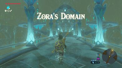Arrive at Zora's Domain.