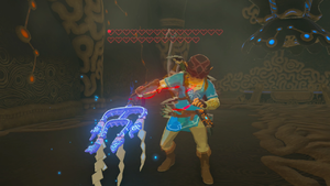 The One-Hit Obliterator draining Link's health when starting EX The Champions' Ballad