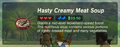 Link obtaining Hasty Creamy Meat Soup in Breath of the Wild