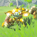 Breath of the Wild Hyrule Compendium picture of the Golden Bokoblin.