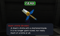 In-game description of broken knife from Ocarina of Time 3D