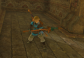Link wielding a Soldier I Spear