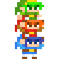 Costume Mario sprite of Totem Link from Super Mario Maker