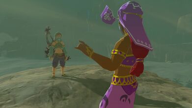 Vilia is revealed to actually be the man who snuck into Gerudo Town.