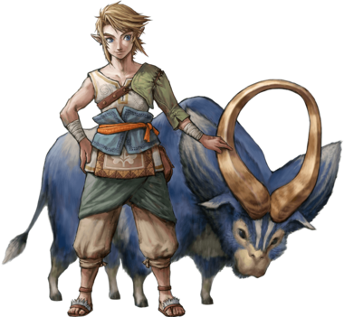 Link and Ordon Goat TP.png