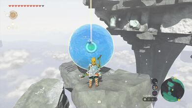 Use Recall on the water bubble