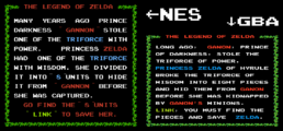 The Legend of Zelda Story translation comparison.