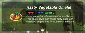 Hasty Vegetable Omelet