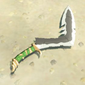 Breath of the Wild Hyrule Compendium picture of a Lizal Boomerang.