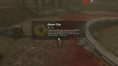 Link picking up a Gloom Club