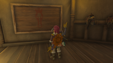 Examine the canvas at the Tabantha Bridge Stable to begin the quest