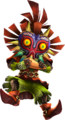 Artwork of Skull Kid with the Ocarina weapon from Hyrule Warriors