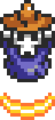Purple Wizzrobe sprite from A Link to the Past