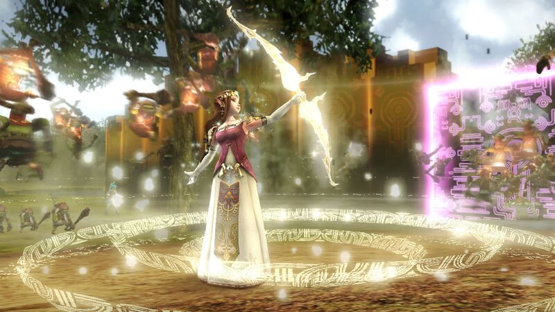 File:Hyrule Warriors Screenshot Zelda Twilight Princess Costume Light Arrow Shot.jpg